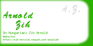 arnold zih business card